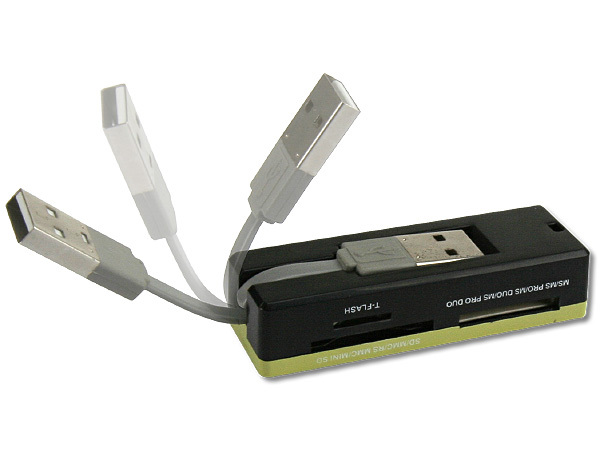 MINI LECTEUR DE CARTES MEMOIRES USB v2.0 C04-GRE