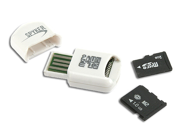 MINI LECTEUR USB CARTE MICRO SD / M2 C909-WH