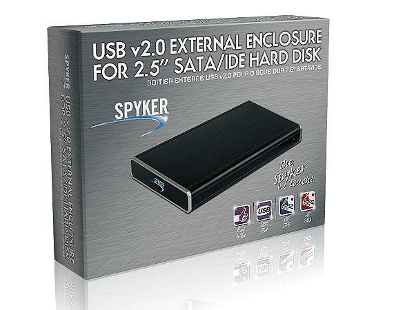 BOITIER EXTERNE USB v2.0 POUR DISQUE DUR 2½’’ SATA/IDE