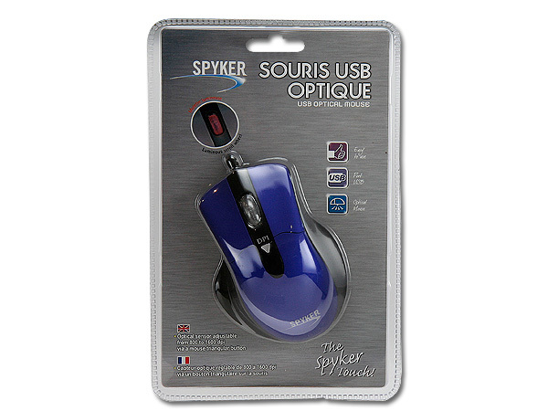 SOURIS OPTIQUE USB 2388-BL-BK